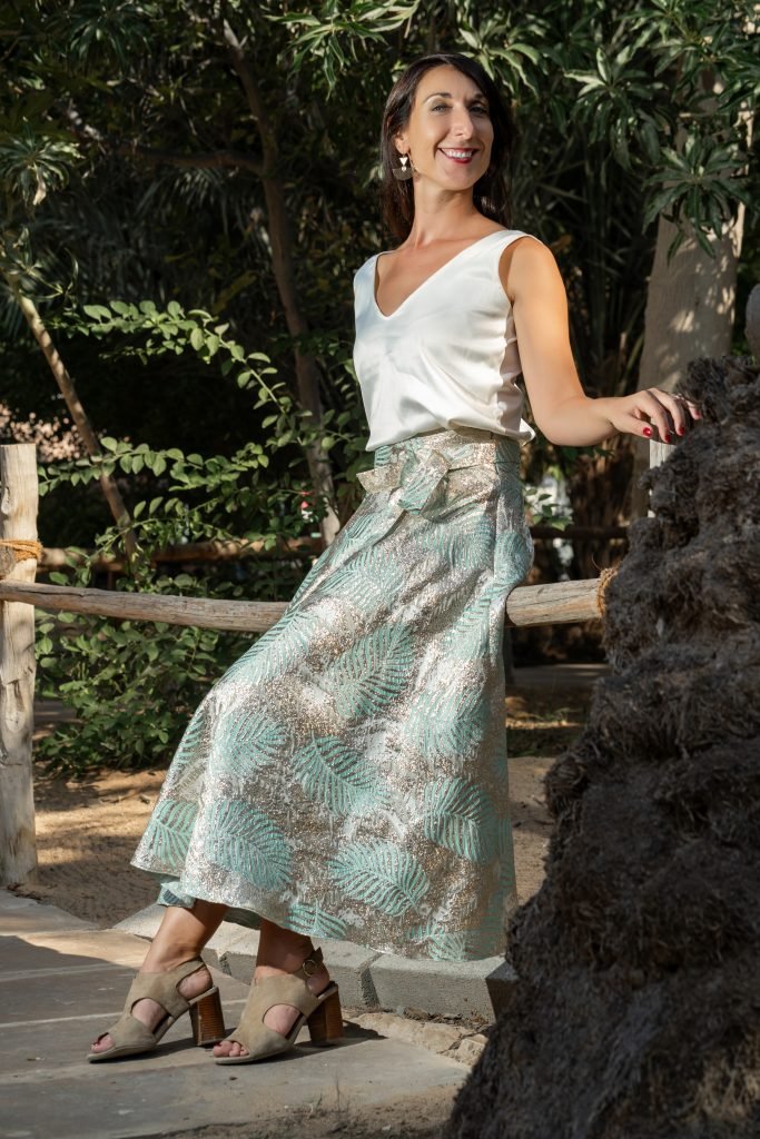 Jupe Enea Arya brocart orient soiree cocktail