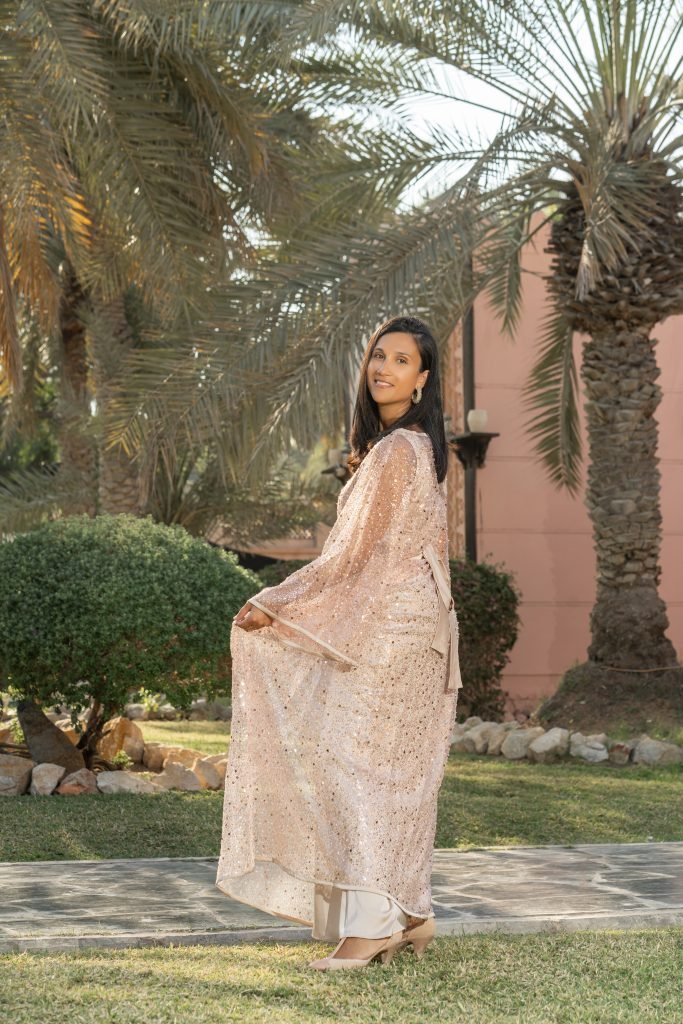 Robe Nour paillettes sequin traditionnel moderne arabe oriental inspiration creation ramadan abaia