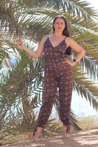 Combinaison Enea Isabel soie motif orientaux chic creation