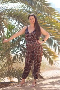 Combinaison Enea Isabel soie motif orientaux chic creation