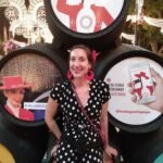 andalousie feria inspiration robe pois noir blanc creation couture