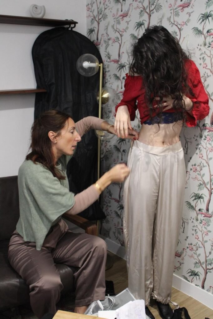 backstage ajustement defile fashioweek